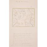 Map of Matrimony. Manuscript allegorical map, circa 1830
