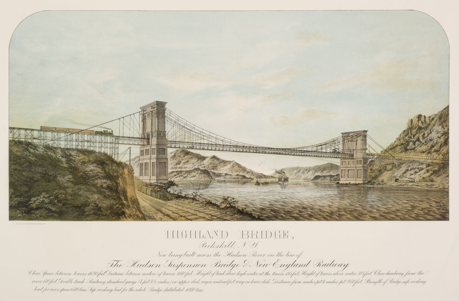* Ahrens (L.W., printers). Highland Bridge, Peekskill, N.Y., circa 1900