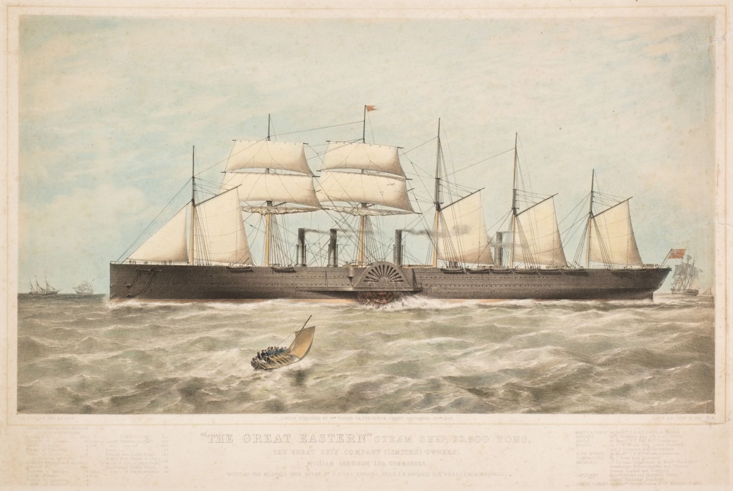 * Dutton (Thomas Goldsworthy). "The Great Eastern" Steam Ship, 22,500 Tons, 1859