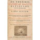 Bacci (Andrea). De thermis libri septem, 3rd edition, 1622