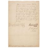 * Newcastle (Duke of, 1693-1768) AND North (Lord, 1732-1792), Document Signed, 29 June 1759
