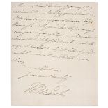 * William IV (1765-1837),. Autograph Letter Signed, ‘William’, as Duke of Clarence, c. 1820s