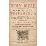 Bible [English]. The Holy Bible, Edinburgh: printed by James Watson, 1722