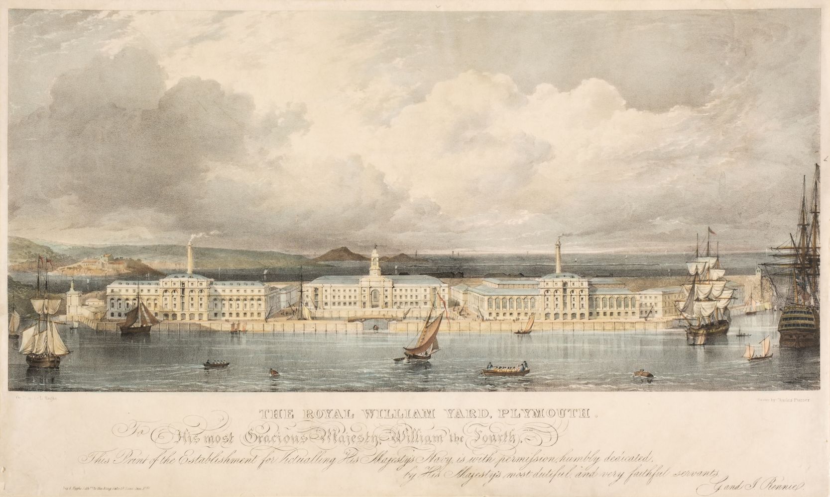 * Haghe (Louis). The Royal William Yard, Plymouth, London: Day & Haghe, circa 1830