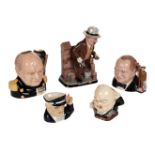 * Churchill (Winston Spencer). A collection of toby jugs