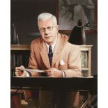 * Wallis (Barnes Neville, 1887-1979). Portrait of Barnes Wallis at his desk, 2014