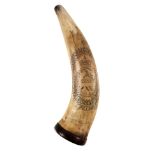 * Powder Horn. A 20th (East Devonshire) Foot powder horn c.1815