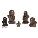 * Churchill (Winston Spencer). A collection of bronzed busts