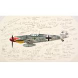 * Valo (John C., circa 1963-). Messerschmitt Bf-109G-5, signed