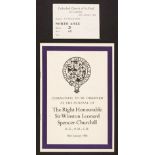 * Funeral of Rt. Hon. Sir Winston Leonard Spencer-Churchill, a group of printed ephemera