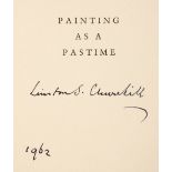 Churchill (Winston Spencer). Painting as a Pastime, 3rd impression, 1949, signed copy