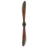 * Propeller. A WWI DH.5 two-blade propeller