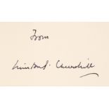 Churchill (Winston Spencer). Winston Churchill the Painter, 1958, signed