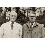 * Wallis (Barnes Neville, 1887-1979). A photograph of ‘twins’ Barnes Wallis & actor Michael Redgrave