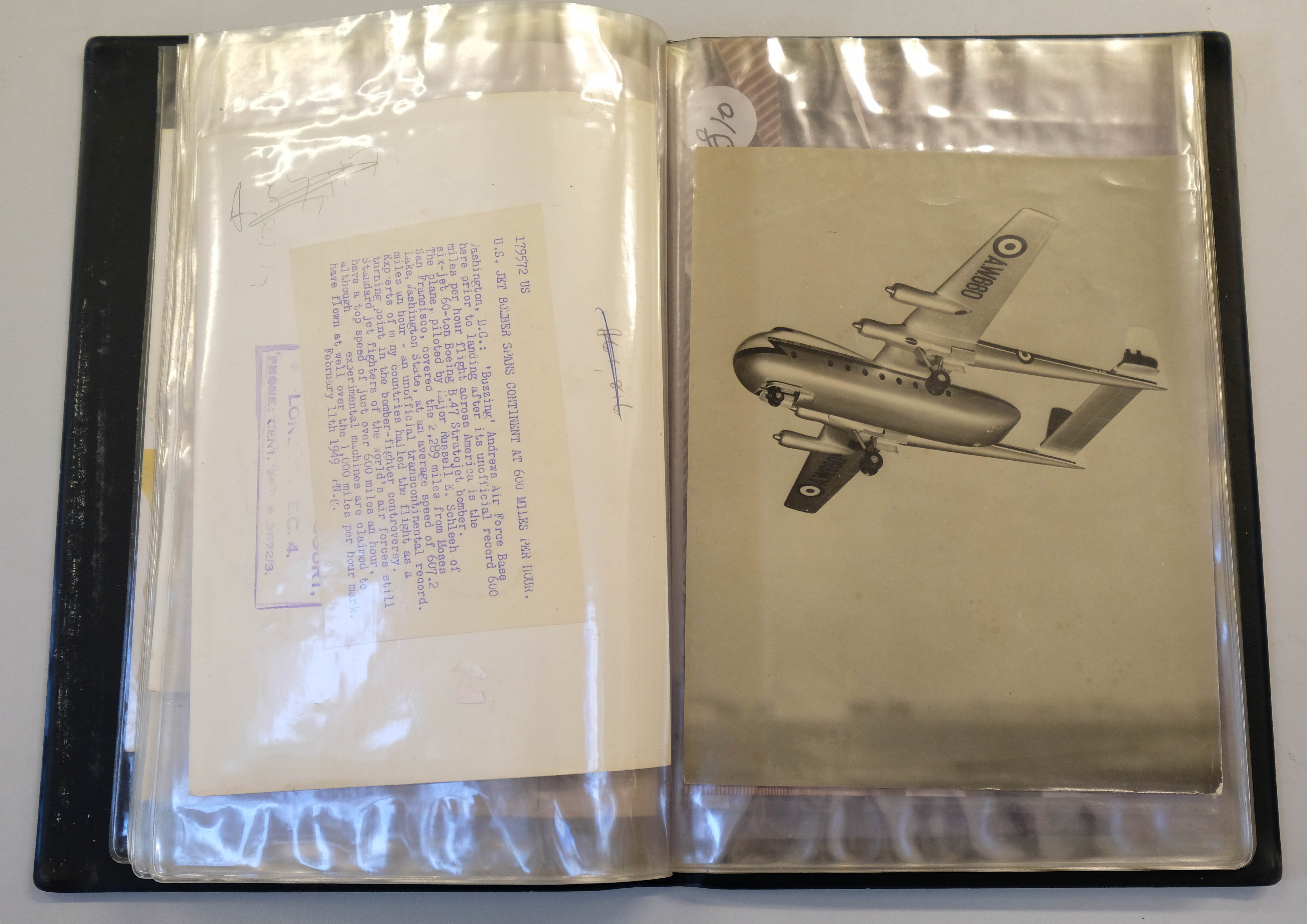 * Aviation Photographs. A large collection of press photographs c.1950/60 - Image 3 of 12