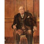 * Sutherland (Graham, 1903-1980, after). Portrait copy of Winston Churchill, circa 1970s