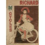 * Fernel (Fernand, 1872-1934). Richard Cycles, poster c.1900