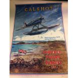 * May (Phil, 1925 -). Calshot, Schneider Trophy Contest 1931, giclee poster on canvas
