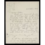 * Wallis (Barnes Neville, 1887-1979). Autograph Letter Signed, 'Daddy', 6 October 1953