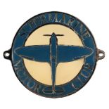 * Supermarine Motor Club Car Badge, circa 1940s