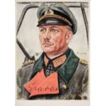 * Guderian (Heinz, 1888-1954). Signed Postcard, 'Guderian', postmarked Berlin, 14 November 1942