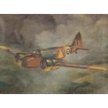 * Percival (Graeme). Airspeed Oxford PG943 in flight, circa 1940s