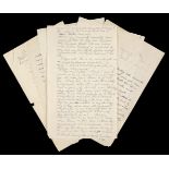 * Wallis (Barnes Neville, 1887-1979). Autograph notes, 29 April 1968