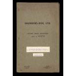 * Saunders-Roe, Ltd. A group of four technical reports