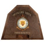 * Royal Air Force. A WWII armour plate from a Hawker Hurricane of 74 Squadron