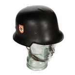 * Third Reich. A WWII Hitler Youth steel helmet