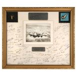 * Royal Air Force. The Air Gunners Association multi signed montage