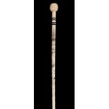 * Whalebone Stick. A Victorian whalebone stick