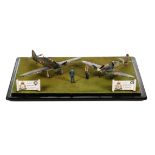 * Battle of Britain. A fine WWII airfield diorama by Dennis Green circa 1990s
