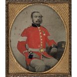 * Sixth-plate ambrotype of a British sergeant, c.1858