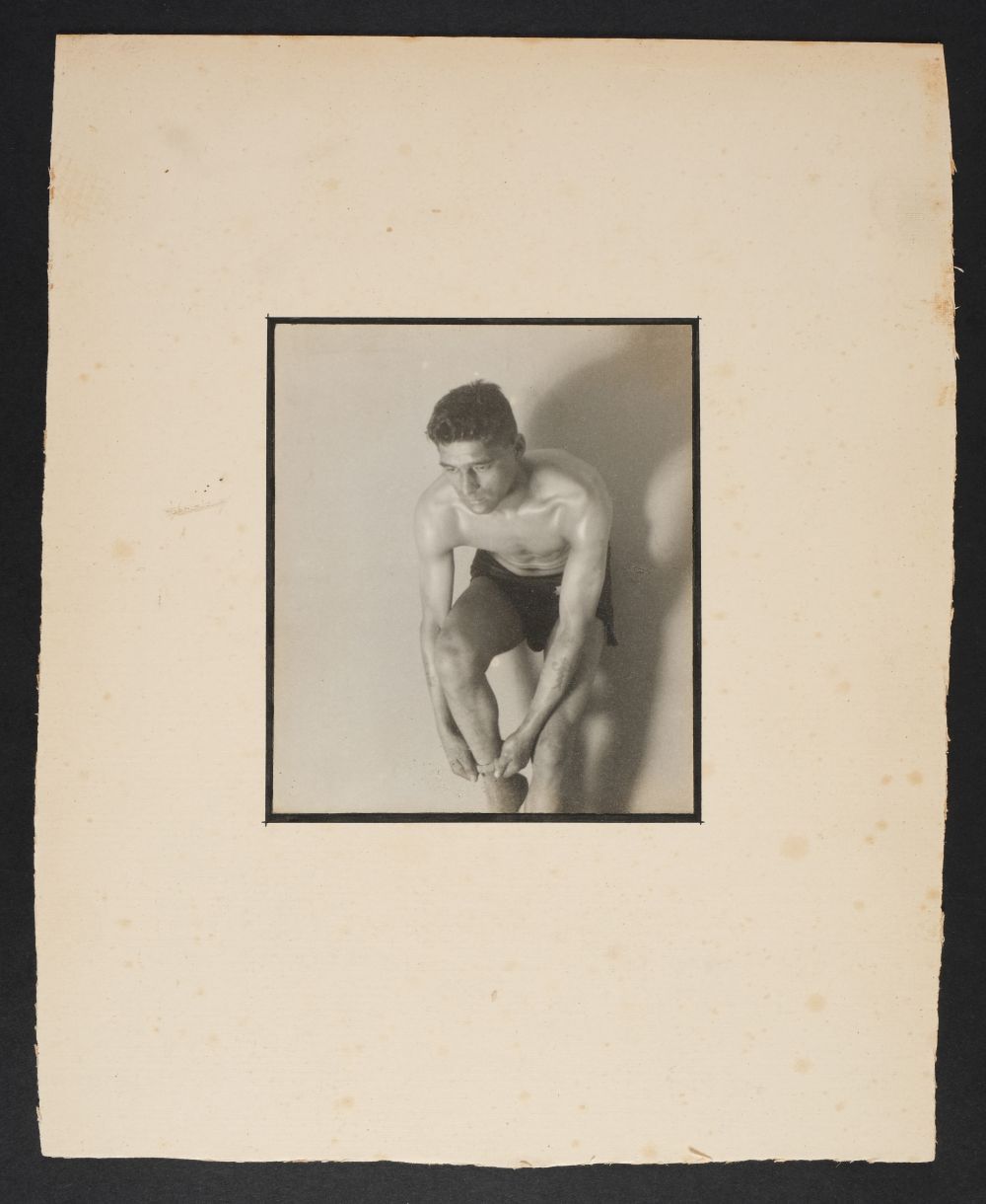 * Glover (Montague Charles, 1898-1983). A group of 7 studies of a male model in studio, c. 1930-35 - Image 7 of 10