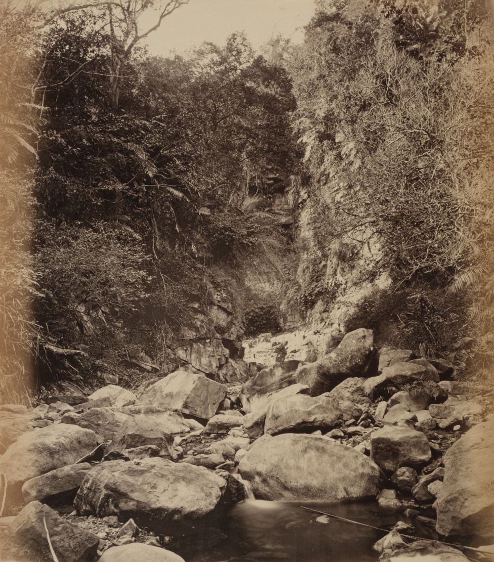 * Thomson (John, 1837-1921). A Mountain Stream near La-Lung [Lan-long], 1871, albumen print