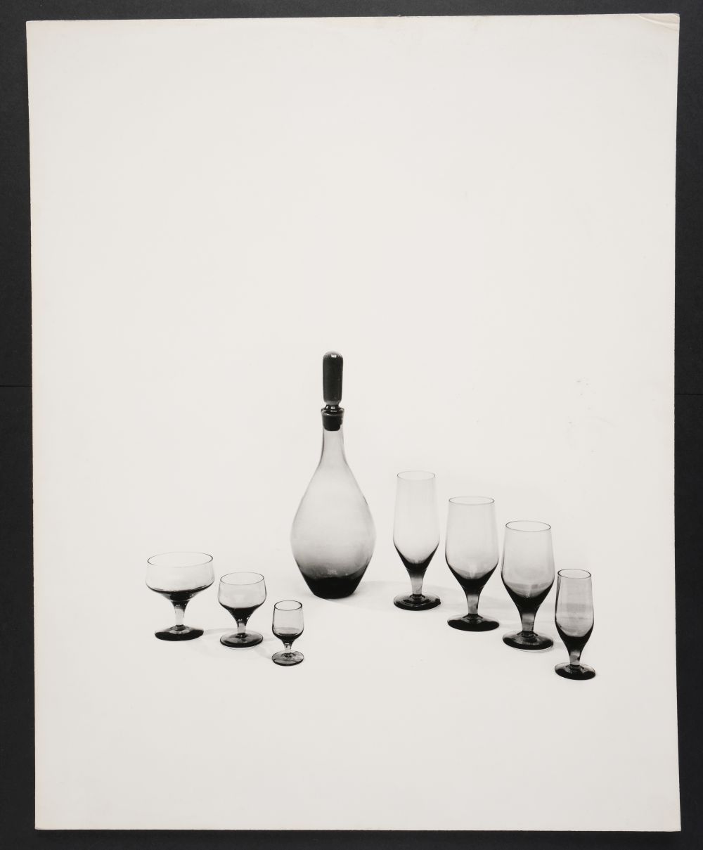 * Glassware & Cutlery. A portfolio of 14 large gelatin silver print photographs, 1960s - Image 14 of 15