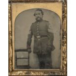 * Ninth-plate ambrotype of a British Sergeant, late 1850s