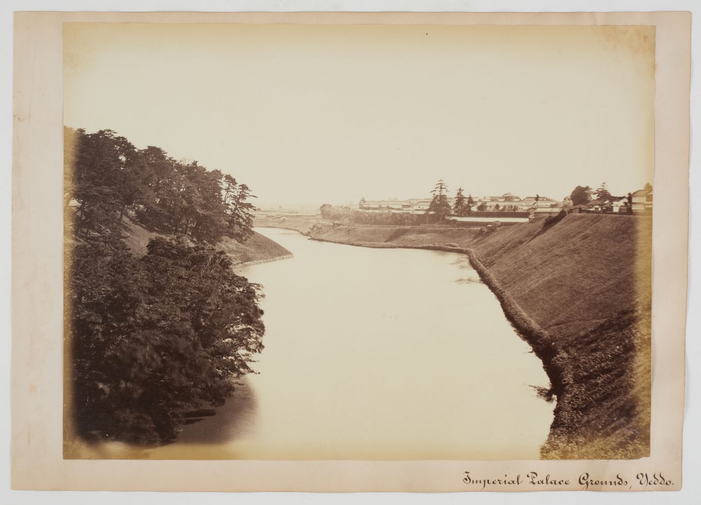 * Weed (Charles L). Moat of the Imperial Palace, Yeddo, [Edo Castle, Tokyo, Japan], c. 1867, - Image 2 of 3