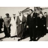 * Middle East. A group of 4 gelatin silver print press prints of Middle East rulers, 1960s