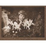 * Cottingley Fairies. 4 vintage sepia gelatin silver print photographs, printed by Harold Snelling