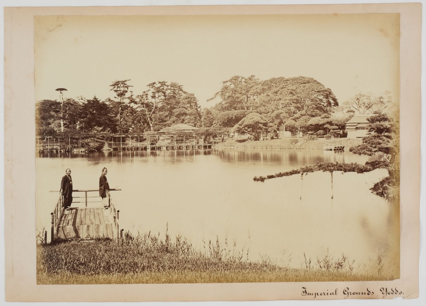 * Weed (Charles L). Moat of the Imperial Palace, Yeddo, [Edo Castle, Tokyo, Japan], c. 1867, - Image 3 of 3