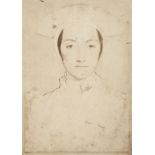 Fenton (Roger, 1819-1869). Album of 37 mounted albumen prints of portrait drawings, c. late 1850s