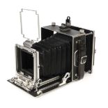 * MPP Micro-Technical Mk VIII 5x4 plate camera body with 5 film holders and metal Benbo tripod