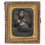 * Ninth-plate ambrotype of a British naval rating, c.1858