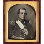 * Sixth-plate daguerreotype of a (?)Captain of the 82nd Foot, c.1846