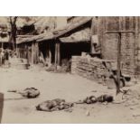 * China. Execution ground with cut-up bodies, Canton, 1890s
