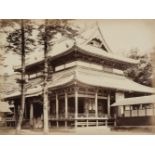 * Weed (Charles Leander). [Honrenji] Temple near Nagasaki, [Japan], c. 1867, albumen print