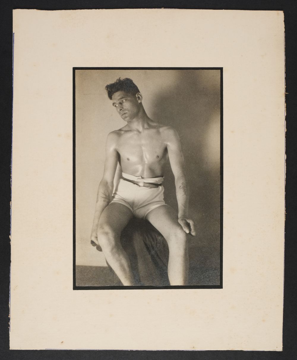 * Glover (Montague Charles, 1898-1983). A group of 7 studies of a male model in studio, c. 1930-35 - Image 4 of 10