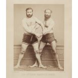 * Cremiere (Leon). Two portraits of the Greco-Roman wrestlers, the Marseille brothers, 1860s